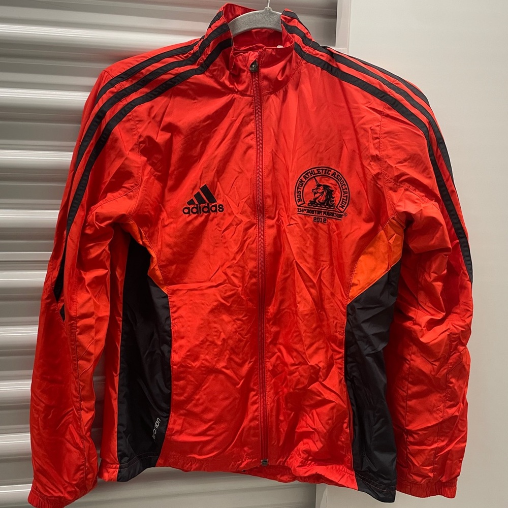 Adidas 2012 Boston marathon zip up windbreaker jacket women’s S/M